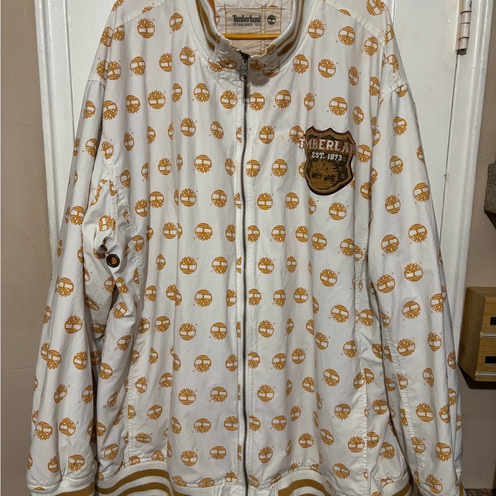 Timberland White and Tan Jacket MENS.